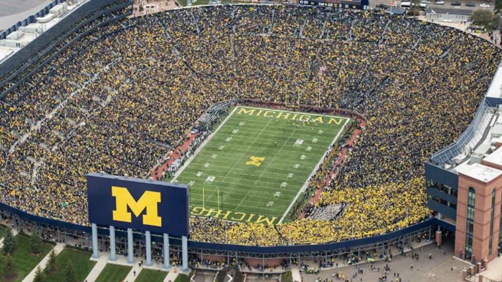 Michigan Stadium is one of the largest football stadiums in the US