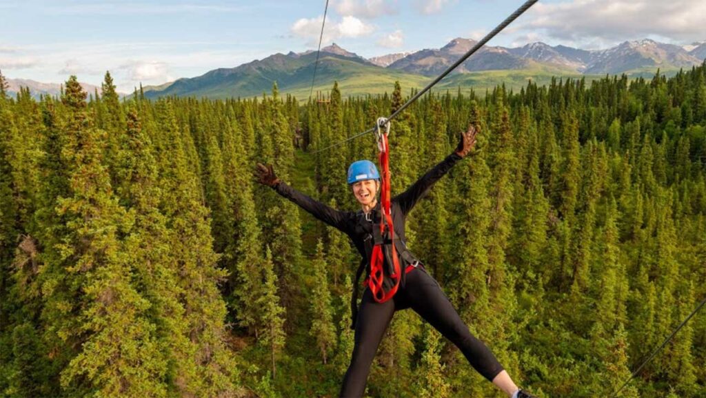 12 Best Ziplines In Alaska Update 2024   1. Denali Park Zipline 1024x577 