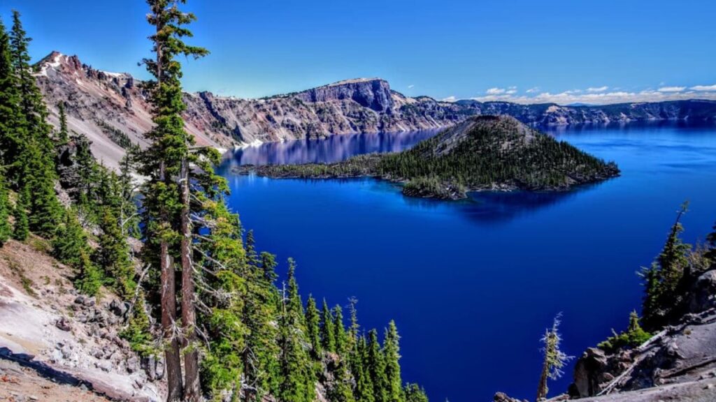 Crater Pond is one of the deepest ponds in the US