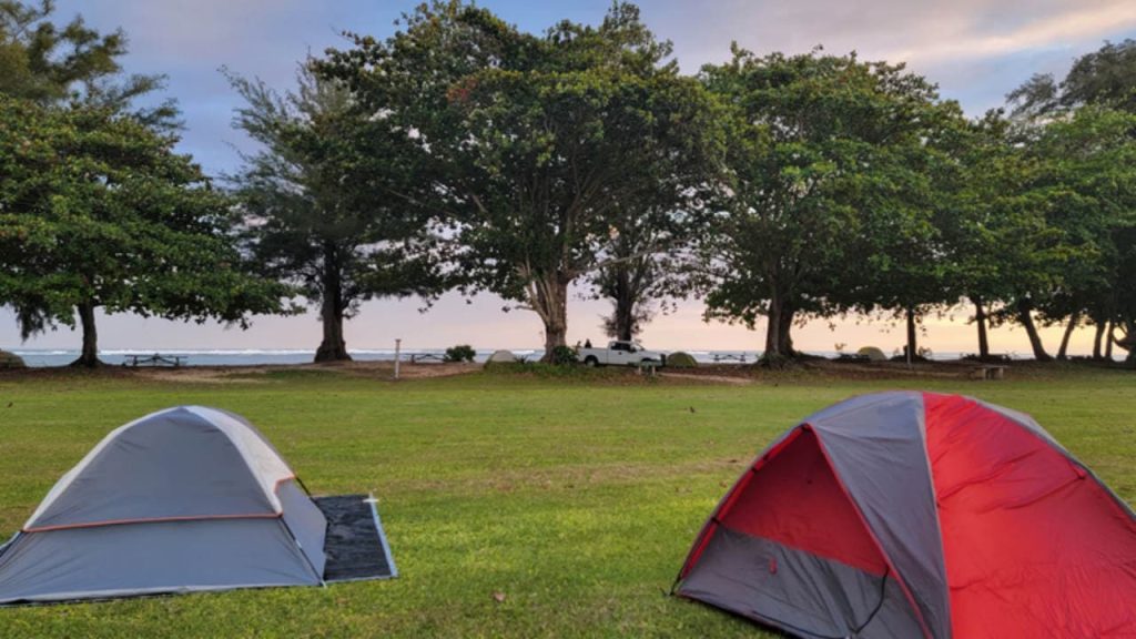 Anini Beach Park Campground, Kauai