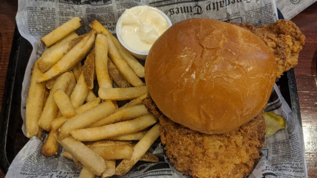 Breaded Pork Tenderloin Sandwich