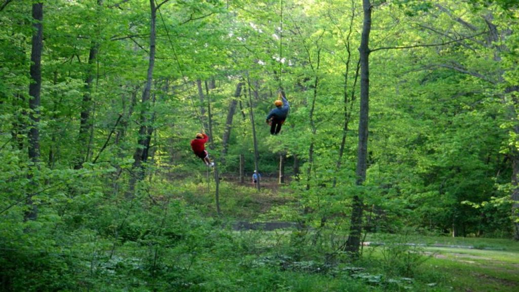Sky Tours at YMCA Union Park Camp is one of the best ziplines in Iowa