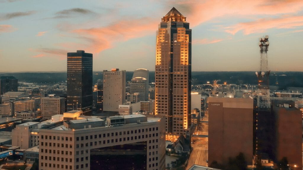 801 Grand is one of the tallest buildings in Iowa