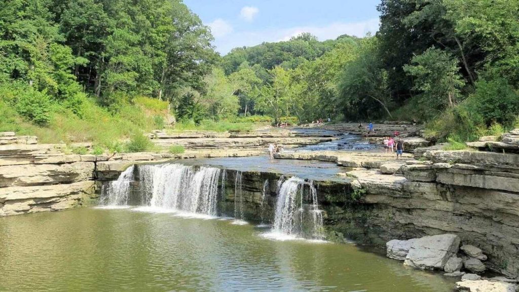 Cataract Falls is one of the best waterfalls in Indiana